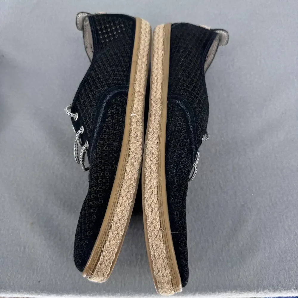 Cole Haan Pinch Maine Clam Oxfords Womens 10 Black Grand OS Espadrille Boat Shoe